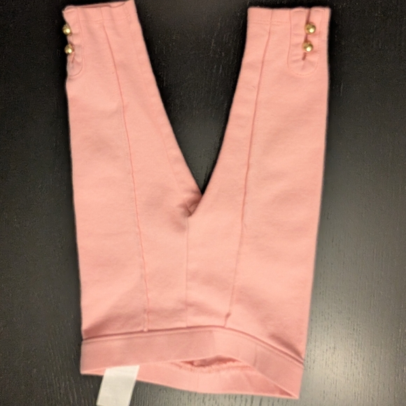 3 For $12 Pink Kids Leggings with Gold Accents - Picture 5 of 9